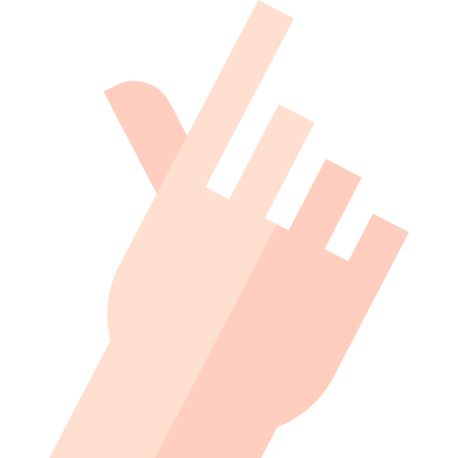 Hand Basic Straight Flat icon