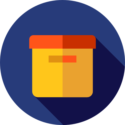 box Flat Circular Flat icon