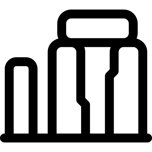 stonehenge Basic Rounded Lineal Ícone