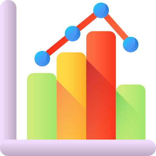 balkendiagramm 3D Color icon