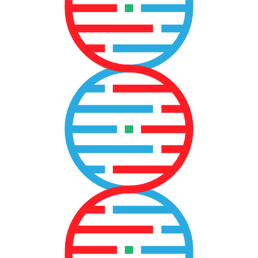 ДНК Detailed Straight Lineal color иконка