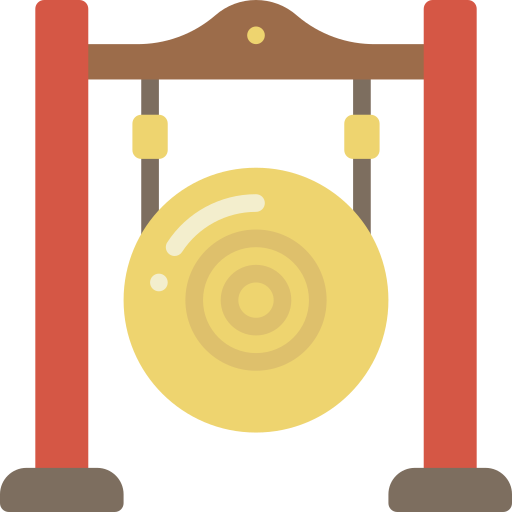 Gong Basic Miscellany Flat icon