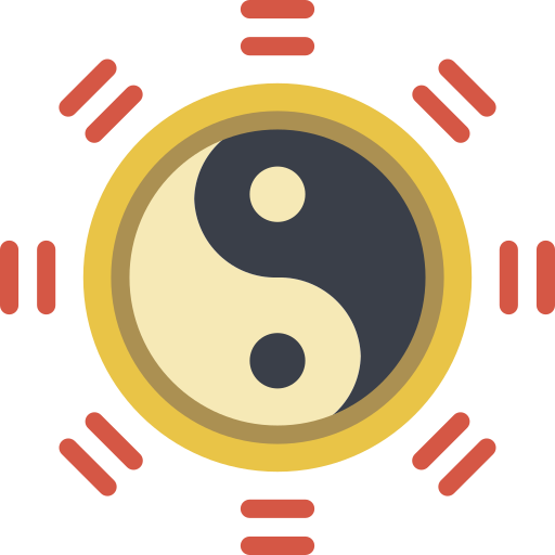 Yin yang Basic Miscellany Flat icon