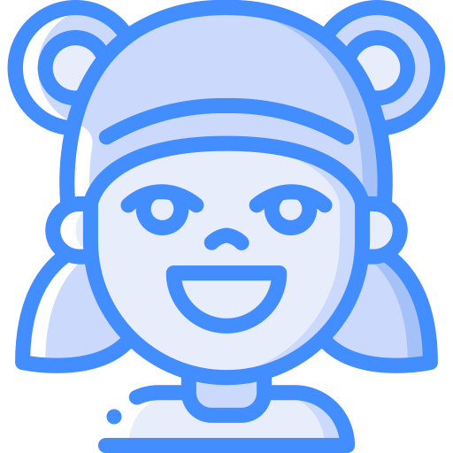 女の子 Basic Miscellany Blue icon