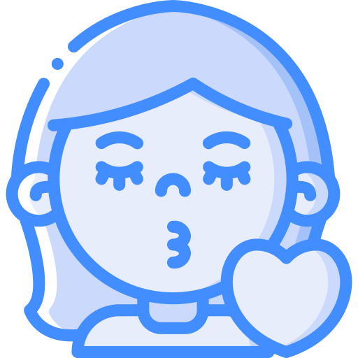 女の子 Basic Miscellany Blue icon