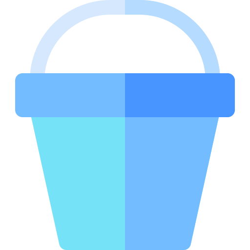 Bucket Basic Rounded Flat icon