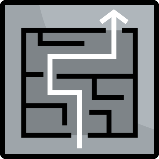 Maze Detailed Straight Lineal color icon