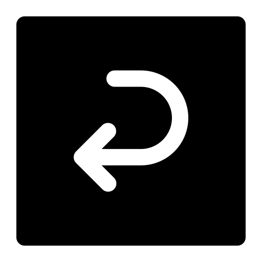 z powrotem Generic Glyph ikona