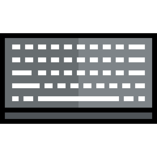 キーボード Detailed Straight Lineal color icon