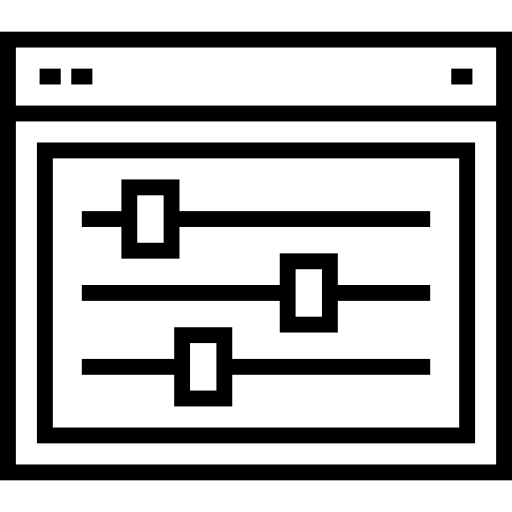 schieberegler Detailed Straight Lineal icon