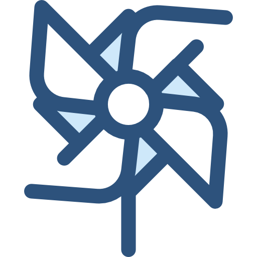 Pinwheel Monochrome Blue icon