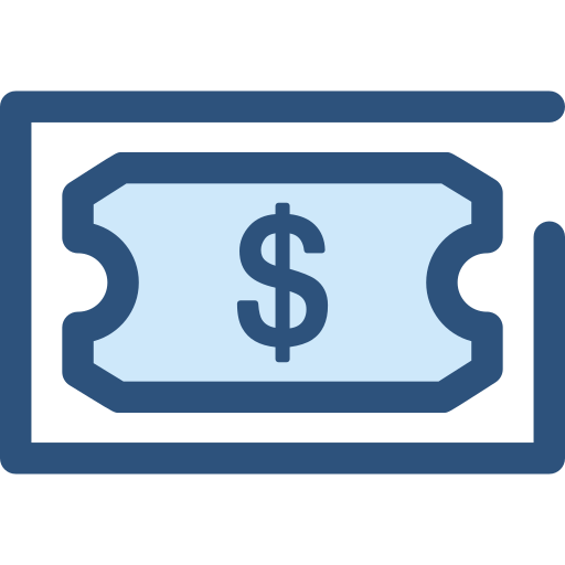 geld Monochrome Blue icon