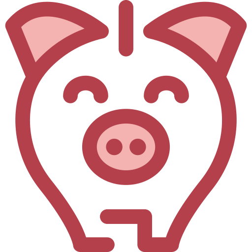 sparschwein Monochrome Red icon