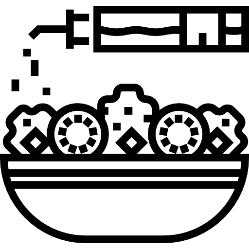 salada Detailed Straight Lineal Ícone