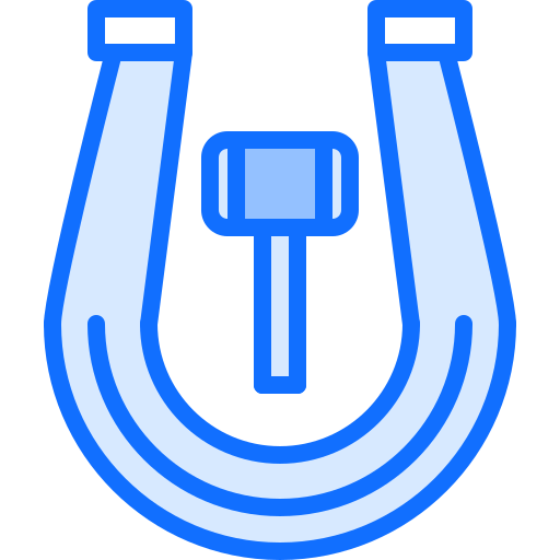 Horseshoe Coloring Blue icon