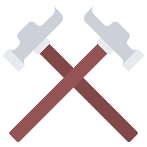 hammer Coloring Flat icon