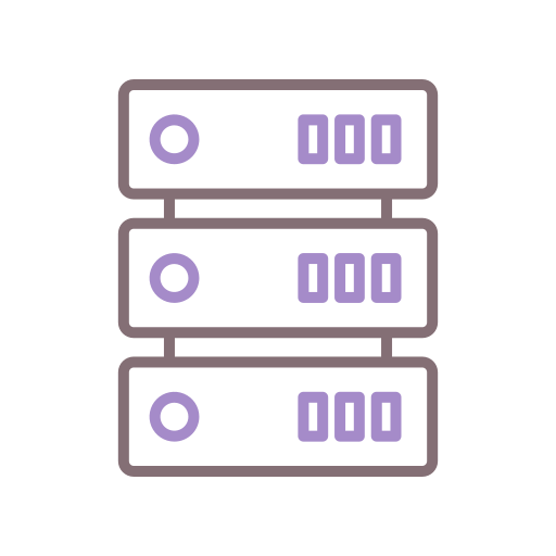 Database Flaticons Lineal Color icon