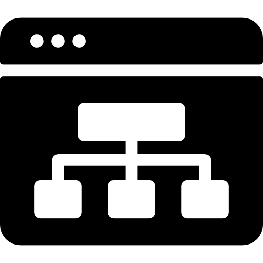 Sitemap Basic Rounded Filled icon