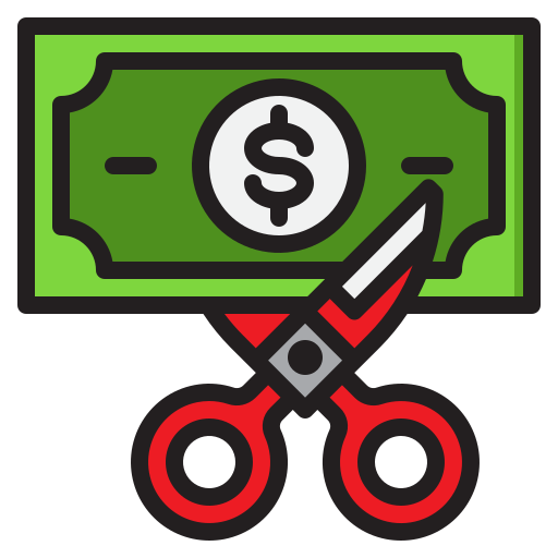 Money srip Lineal Color icon