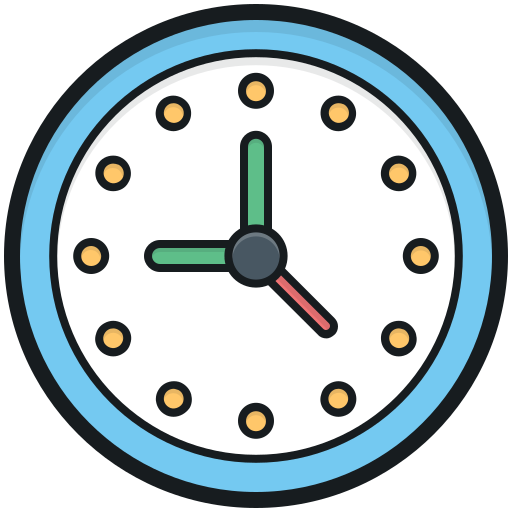 Clock Generic Outline Color icon