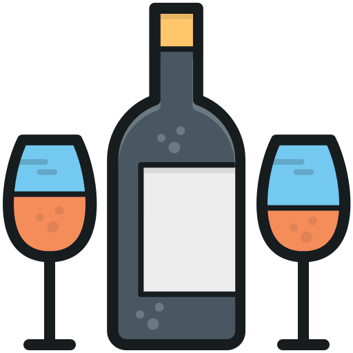 Wine glass Generic Outline Color icon