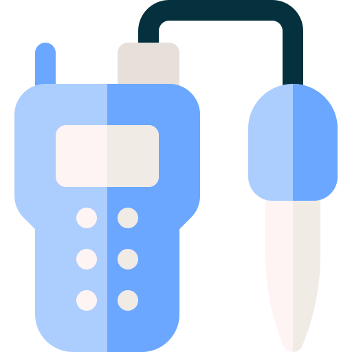 ph-meter Basic Rounded Flat icoon