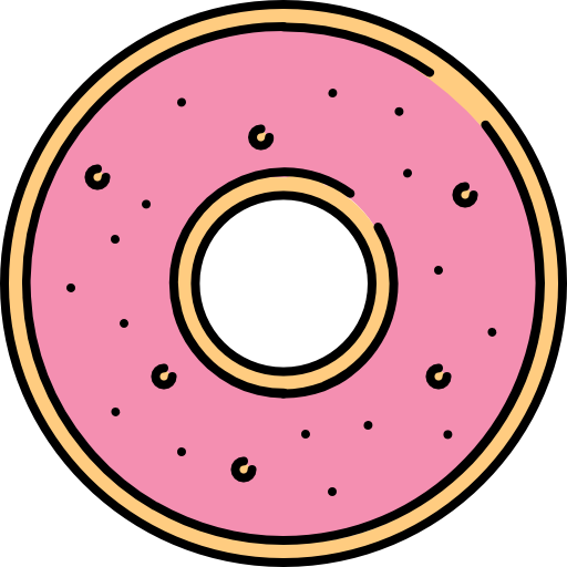 donut Icons Responsive Color 128px Icône