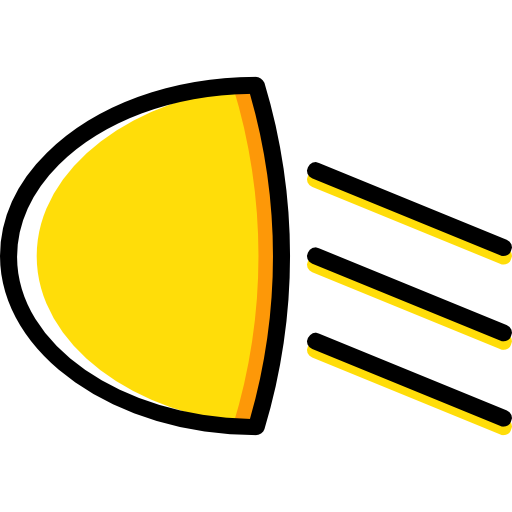 車のライト Basic Miscellany Yellow icon