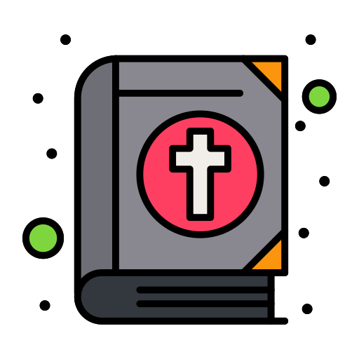 biblia Flatart Icons Lineal Color ikona