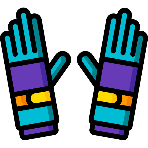 Gloves Basic Miscellany Lineal Color icon