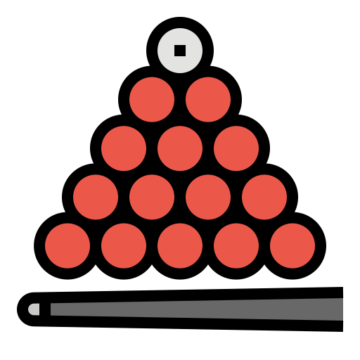 snooker Nhor Phai Lineal Color icon