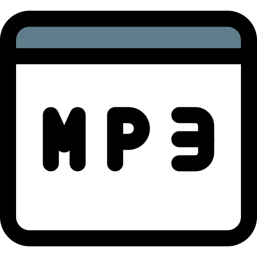 Mp3 Pixel Perfect Lineal Color icon