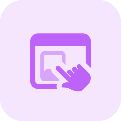 Touch and go Pixel Perfect Tritone icon