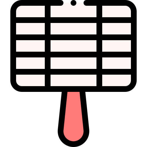 grill Detailed Rounded Lineal color icon