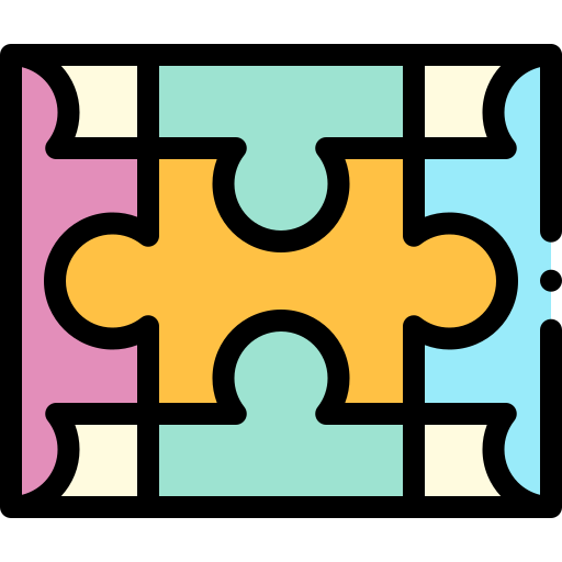 puzzle Detailed Rounded Lineal color icon