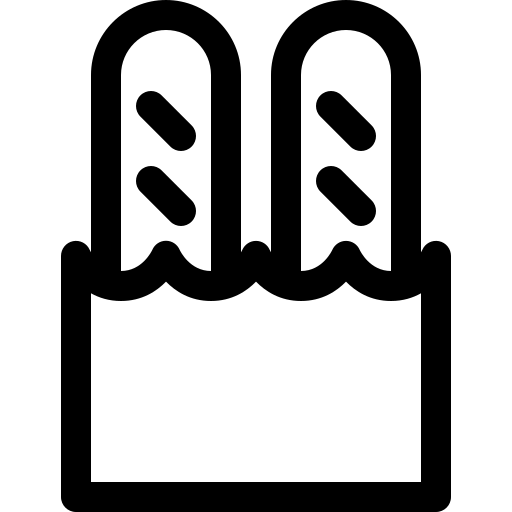 pão Basic Rounded Lineal Ícone