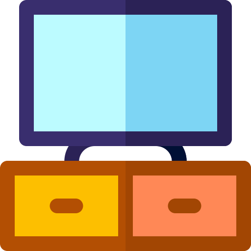 tv Basic Rounded Flat icon