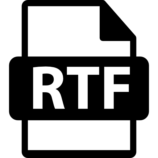 symbol pliku rtf  ikona