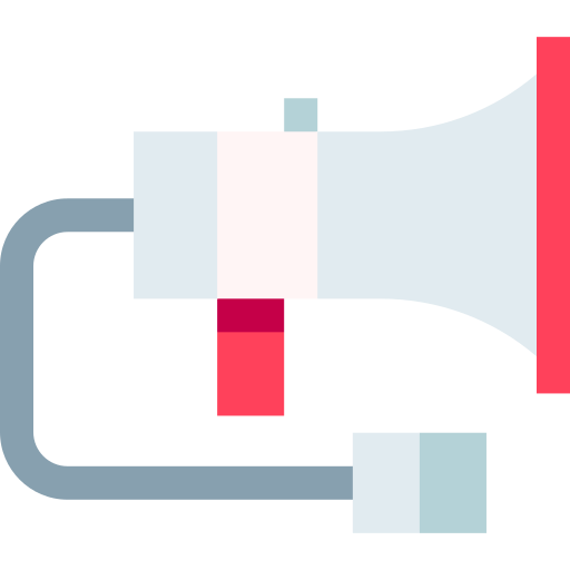 megafone Basic Straight Flat Ícone