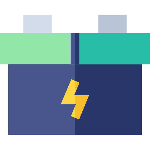 accumulateur Basic Straight Flat Icône