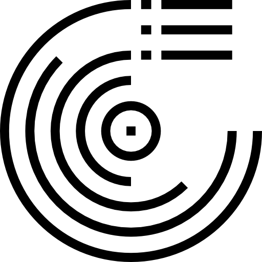 diagramme circulaire Maxim Flat Lineal Icône