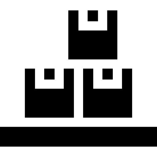 inventaire Basic Straight Filled Icône