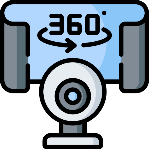 360 camera Special Lineal color icon