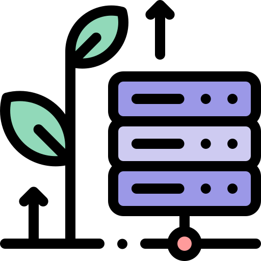 serveur Detailed Rounded Lineal color Icône