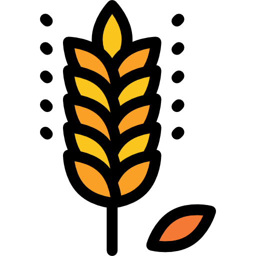 Wheat Detailed Rounded Lineal color icon