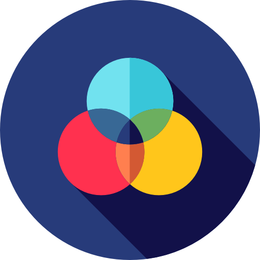 rgb Flat Circular Flat icon