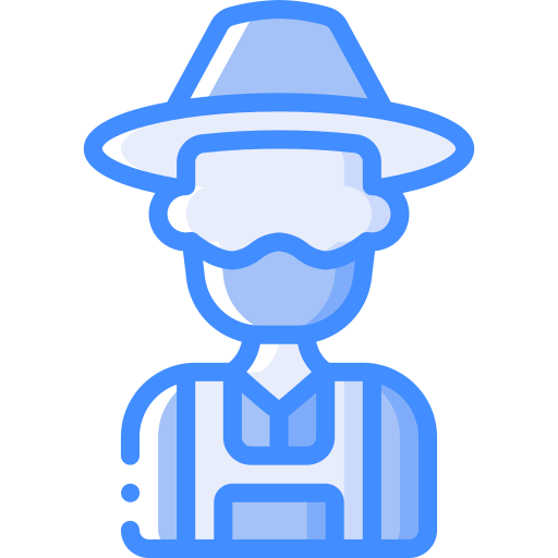 farmer Basic Miscellany Blue icon