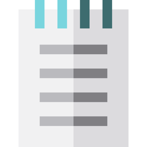 Notepad Basic Straight Flat icon