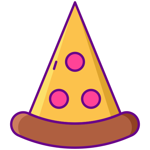 pizza Flaticons Lineal Color icona