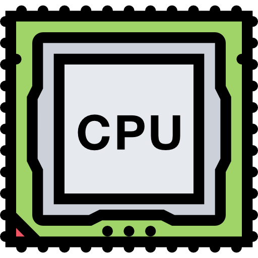 cpu Coloring Color Ícone